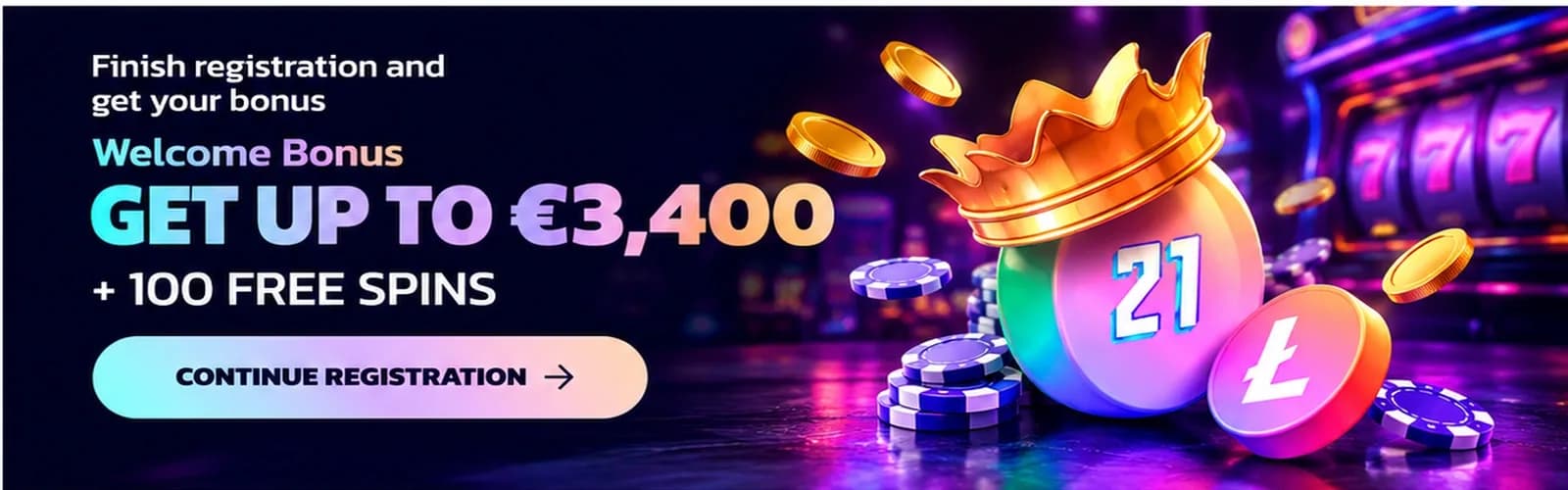 Welcome Bonus – Up to €3,400 + 100 Free Spins